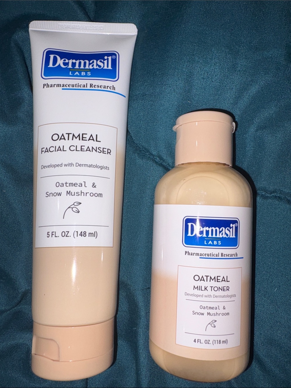 Dermasil - Oatmeal Facial Cleanser 5 fl oz & Milk Toner 4 fl oz